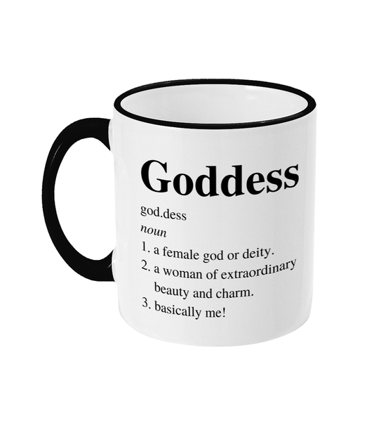 Goddess Dictionary Definition Mug Present Easter Birthday Anytime Gift