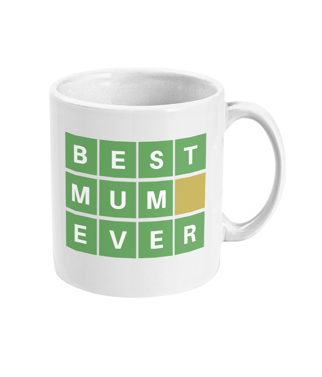 Best Mum Ever Wordle Mug Mothers Day Christmas Birthday Easter